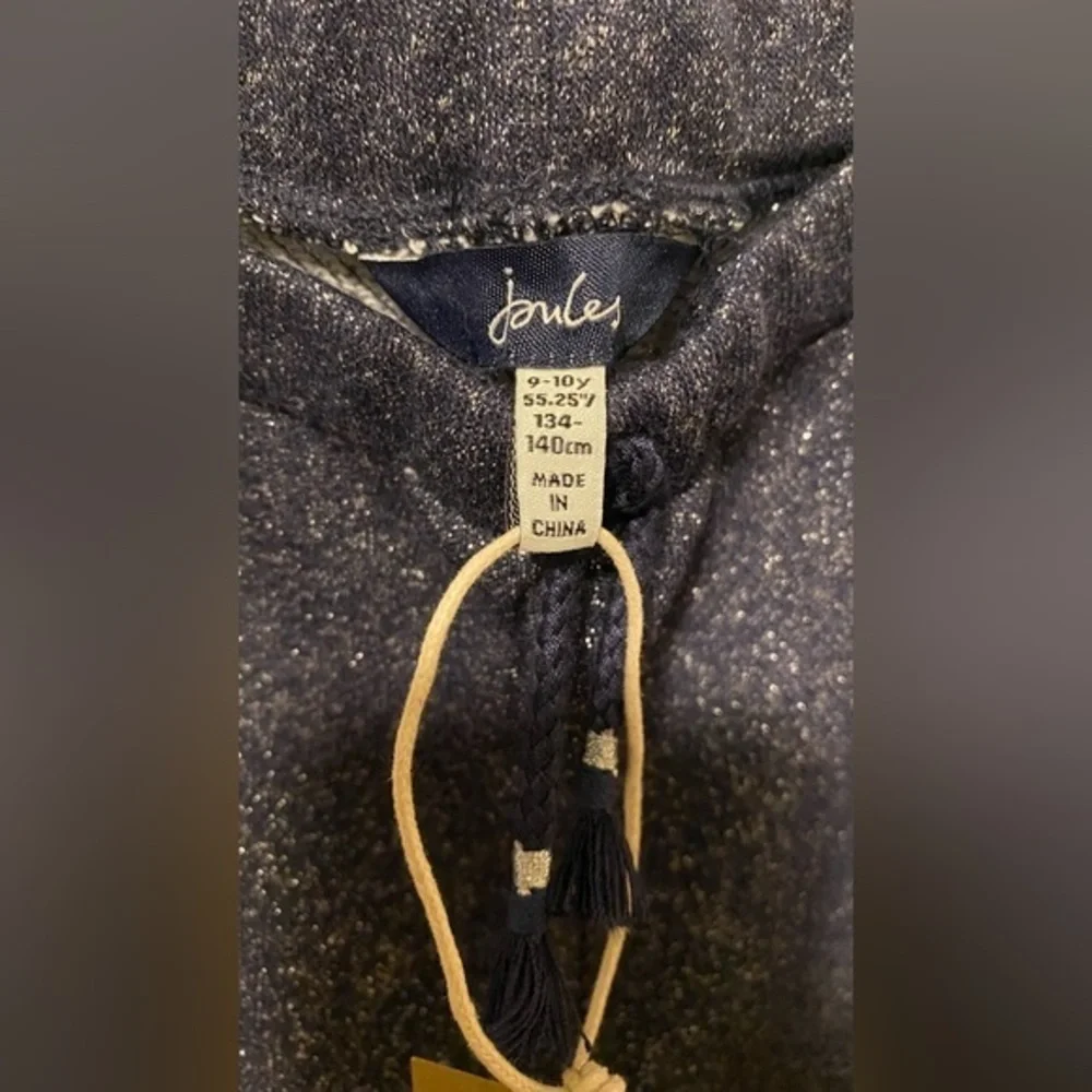 NWT Joules Jazzy Luxe Sparkle Pants Navy 9-10Y
